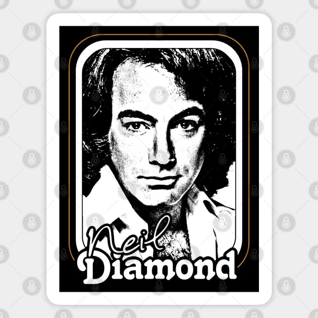 Neil Diamond /// Retro 1970s Fan Design Magnet by DankFutura